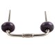 Purple Crackle Ceramic Bridge Handle